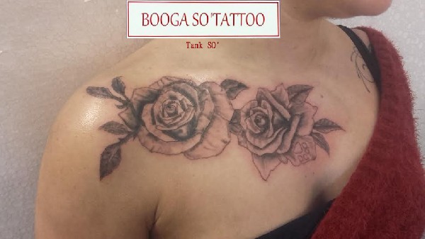 #Roses #blackandwhitetattoo #custom<br />
#boogasotattoo.com
